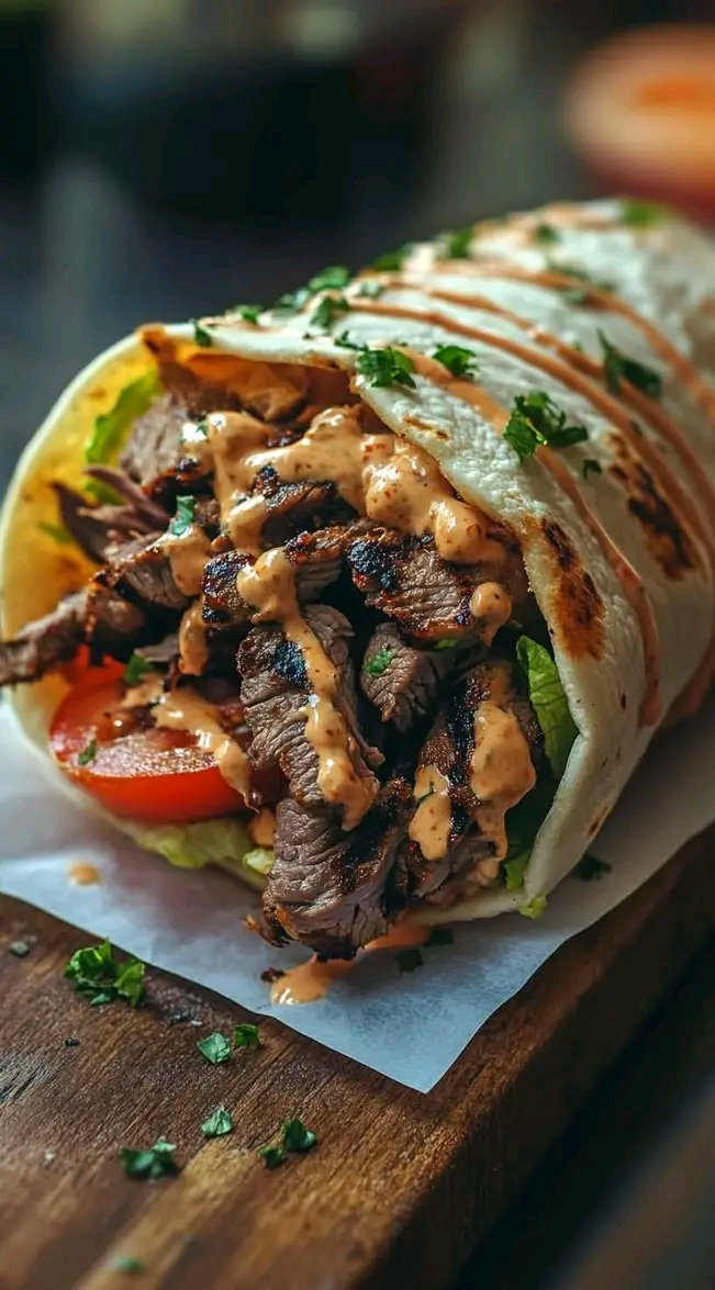 Beef Shawarma Wrap